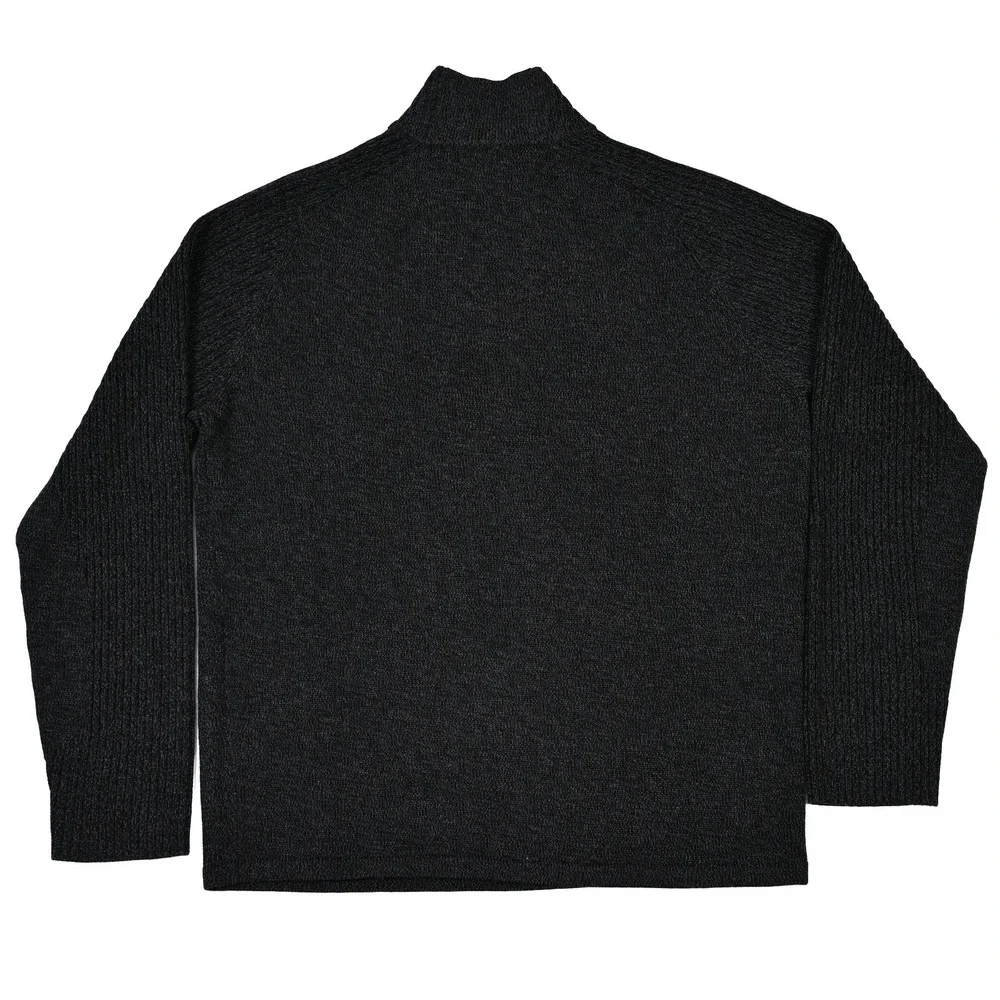 Smartwool Men's 100% Merino Wool Quarter 1/4 Zip Sweater Black Large Outdoor